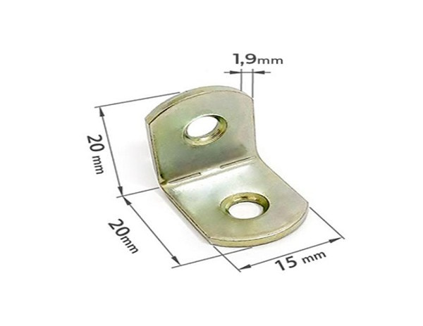 Suporte P/prateleira 20x20x1,8mm 622-3 (peça) 