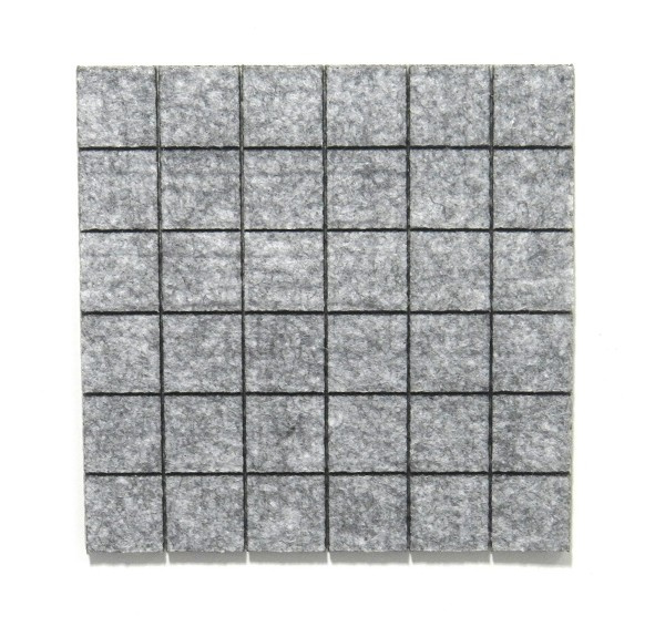 Feltro 0004 Quad 15x15x2mm C/36 Pcs Cinza (peça) 
