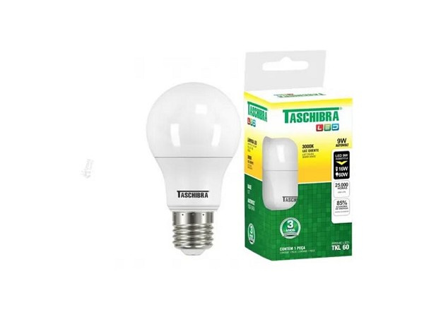Lampada Led Tkl 60/9w 3000k Tas *** (peça) 