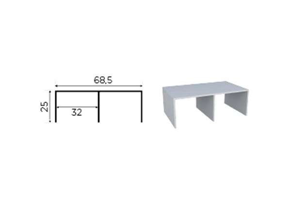 Perfil Aluminio Rm-038 *** (metro Linear) 