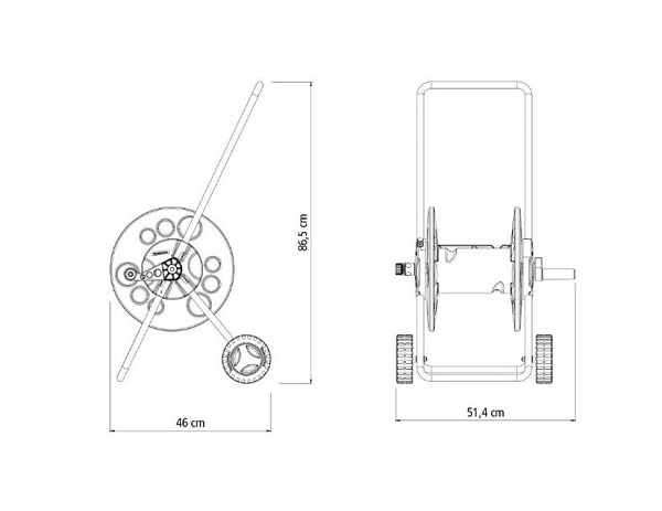 Enrolador Plast P/mag C/bracos Met/rodas 78595/000 (peça) 