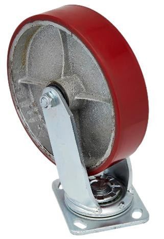 Rodizio Ferro 8" Gir Pu (400kg) (peça) 