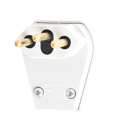 Plugue E-1066-1 Branco 3p 10a Pezzi (peça) 