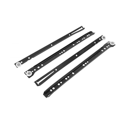 Corredica Metal 350mm Preta Big (par) 