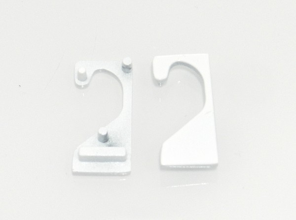 Ponteira Zam Perfil Collegato 18mm Perola Fll (par) 