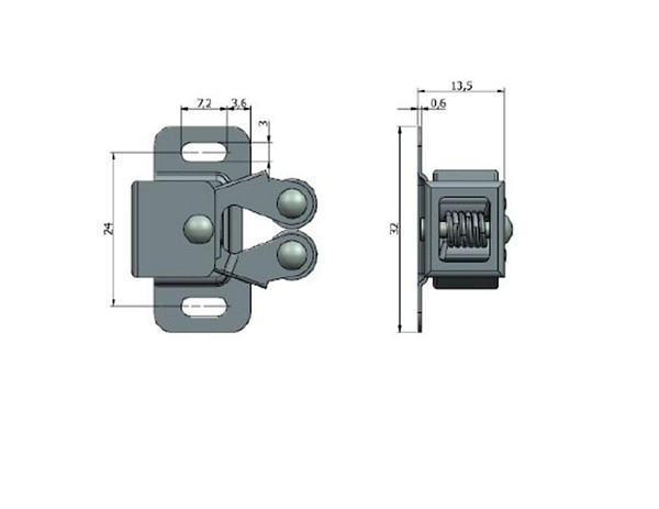 Fecho Rolete C/nylon Sopr 06035.0006.13 (conjunto) 