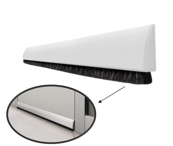 Veda Porta Adesivo Escova 130 Cm Branco (peça) 