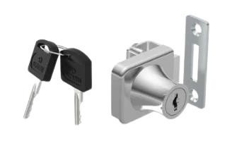 Fechadura P/2 Portas Vidro C/pux Crom 06506.0409.30 (peça) 