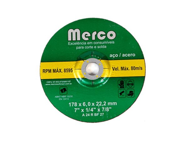 Disco Desbaste 7" (178x6,0x22,2mm) (peça) 