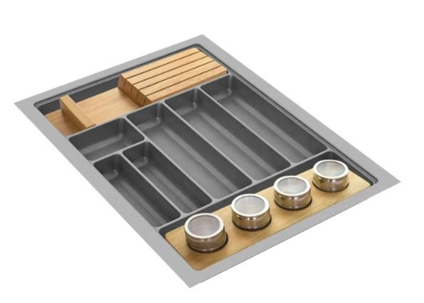 Divisor C/porta Facas/temperos 640x480mm Cinza Fll (peça) 