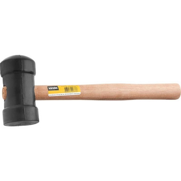Martelo Borracha 60mm Preto (peça) 