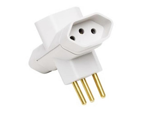 Plugue Adaptador T 3p 10a 3 Saidas Br (peça) 
