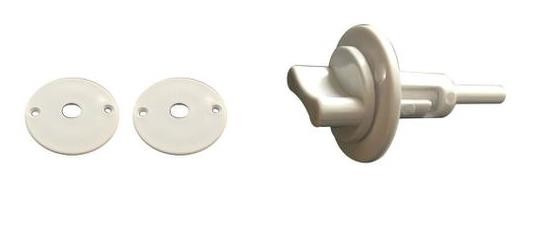 Fecho Pratico Kit Sobrepor Branco Fll (peça) 