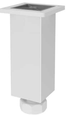 Pe Balcão 150mm Branco (peça) 