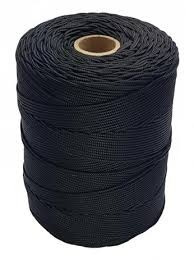 Corda Trancada Pp 2,5mm Preta (metro Linear) 