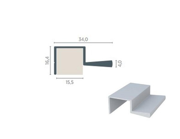Perfil Pux Aluminio Rm-126 Anod (metro Linear) 