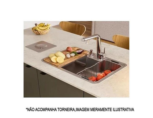 Cuba Sobrepor/imbutir Docolmassima 640x440mm Acessorios + Lixeira Quad (peça) 