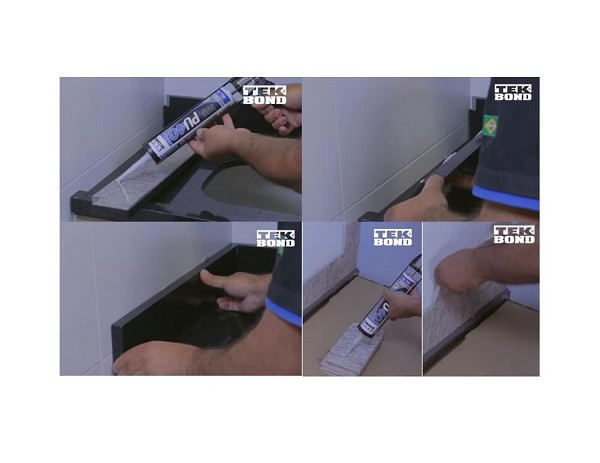 Adesivo Pu40 310ml Cinza Tek (peça) 