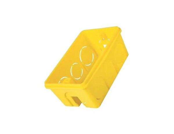 Caixa De Luz 4x2 Amarela (peça) 