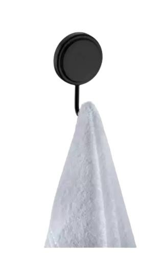 Cabide C/adesivo Preto 145pt (peça) 