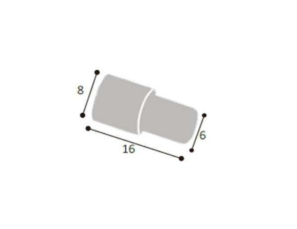 Suporte Prateleira Pino 6x8mm Ouro Velho (peça) 