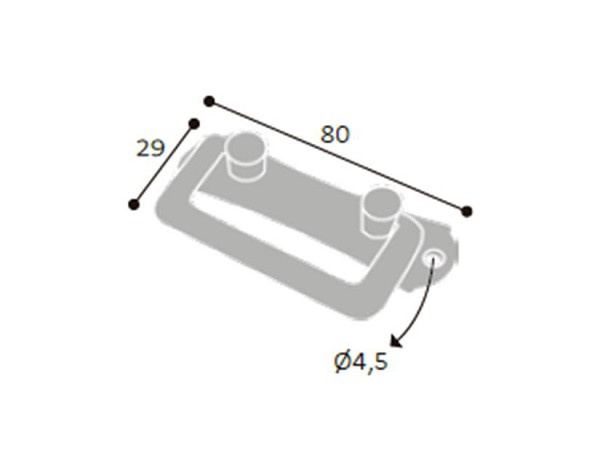Puxador Pz 17 Horizontal Ouro Velho (peça) 