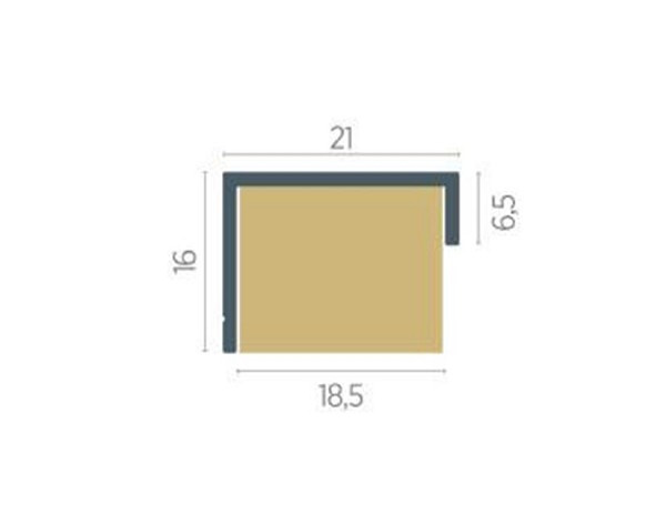 Perfil Aluminio Rm-124 Rom (metro Linear) 