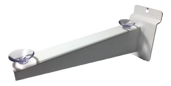 Braco Sup Vidro 10x20x200mm C/ventosa Branco Fll (peça) 