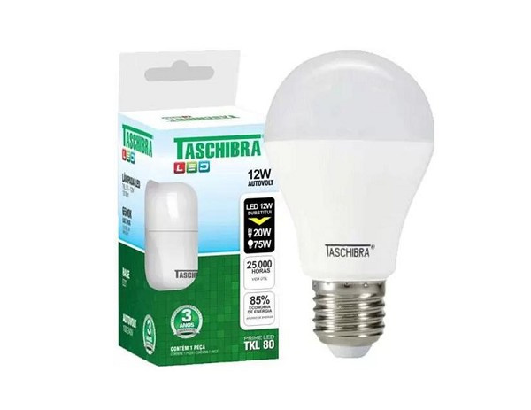 Lampada Led Tkl 80/12w 6500k Tas *** (peça) 