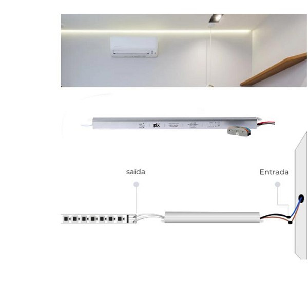 Driver Slim 60w 12v 5a Bivolt Imd (peça) 