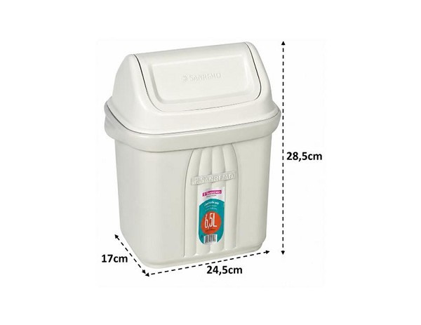Lixeira Plast P/pia 6,5l 278 (peça) 