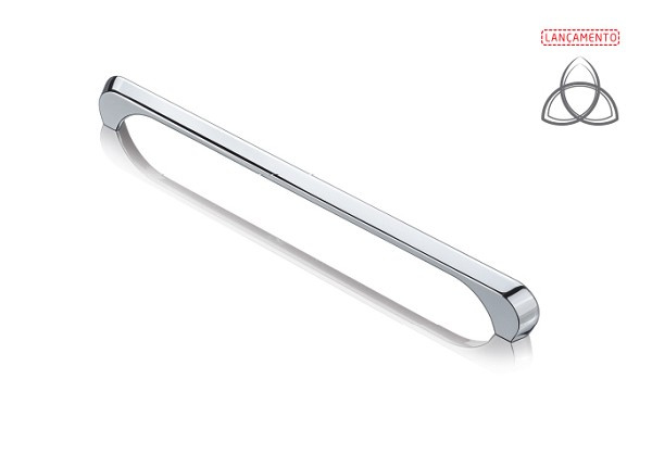 Puxador Beleno 160mm Esc/crom Fll (peça) 