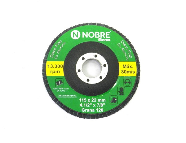 Lixa Flap Disco Blue Fire 4.1/2" Gr 120 (peça) 