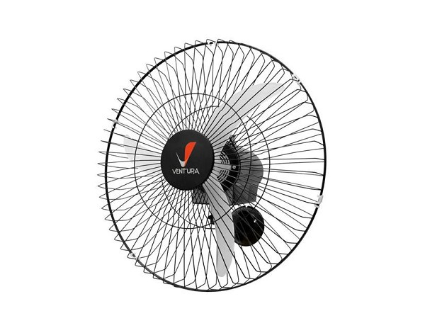 Ventilador Oscilante Parede 60cm Bi-volt Preto (peça) 