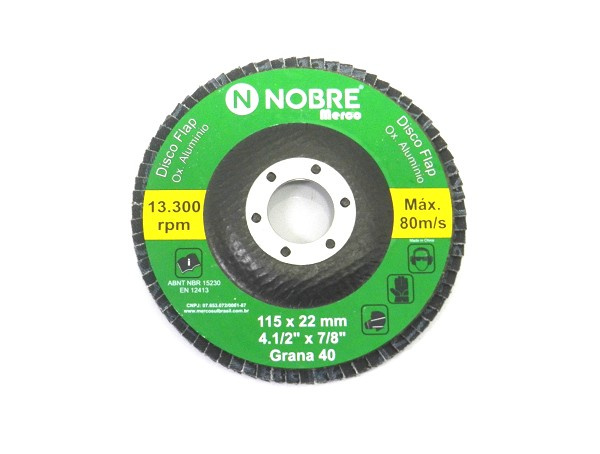 Lixa Flap Disco Blue Fire 4.1/2" Gr 40 (peça) 