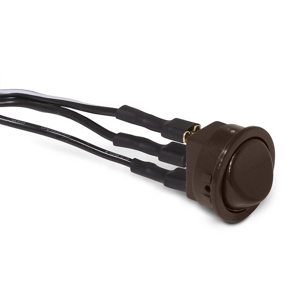 Interruptor Tecla Paralela Redonda C/cabo Marrom (peça) 