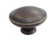 Puxador Pz 30 Botao 30mm Ouro Velho (peça) 