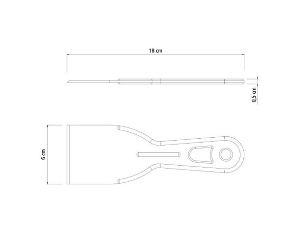Espatula Plastica 6cm 77398/061 (peça) 