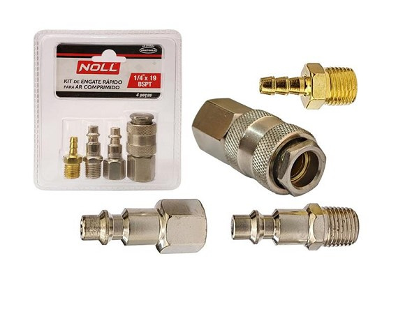 Kit Engate Rapido P/ Ar Comprimido 1/4¨ Bsp (peça) 