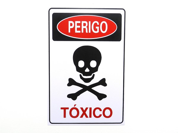 Placa Perigo Toxico 20x30cm S209 (peça) 