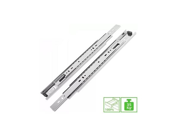 Corredica Telesc H45 250mm 35 Kg (m) Tn/fgv (par) 