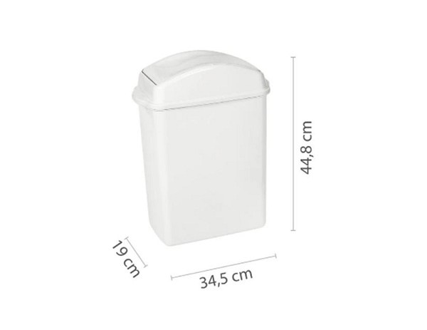 Lixeira Ret Basculante 20,5l Mov 280 (peça) 