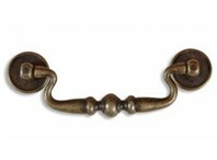 Puxador Pz 71 Alca Base Redonda Ouro Velho (peça) 