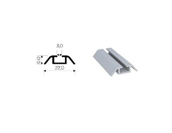 Perfil Aluminio Inf Rm-027 (al2051) (metro Linear) 