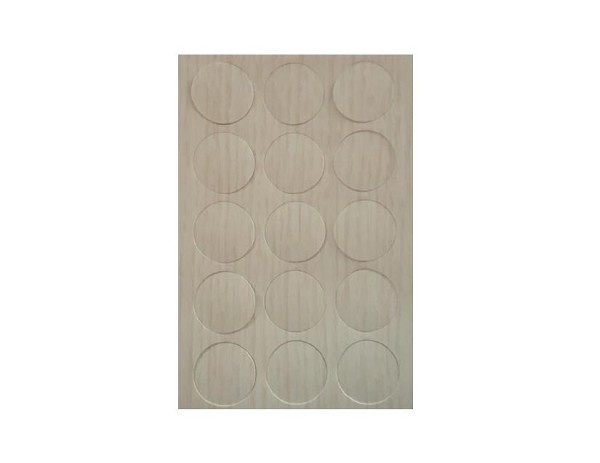 Tapa Furo Adesivo Pvc 18mm Rovere Bianco Fll (cento) 