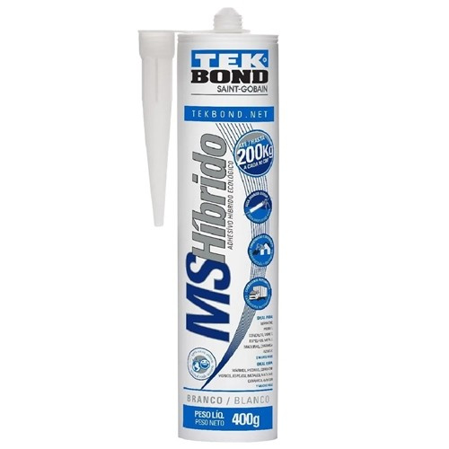 Adesivo Ms Fixa Tudo 400g Branco Tek (peça) 