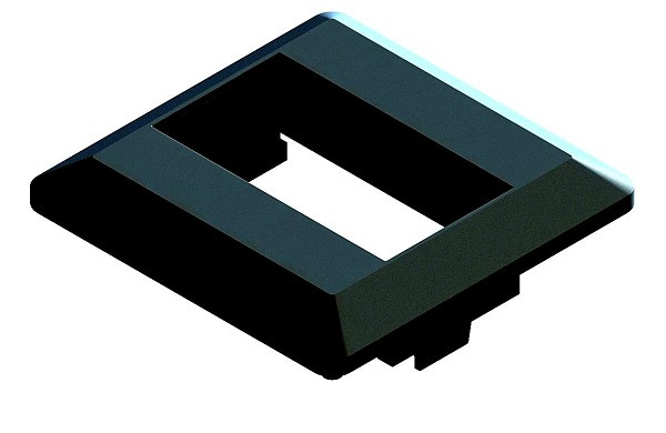 Mini Espelho Serie 100 Nbr 1bl Preto Fll (peça) 
