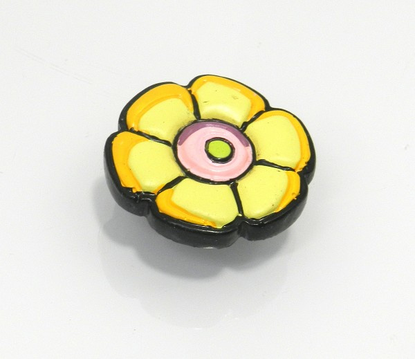 Puxador Res Flor Nova Amarela Fll (peça) 