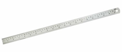 Escala De Aco Inox 500mm (peça) 