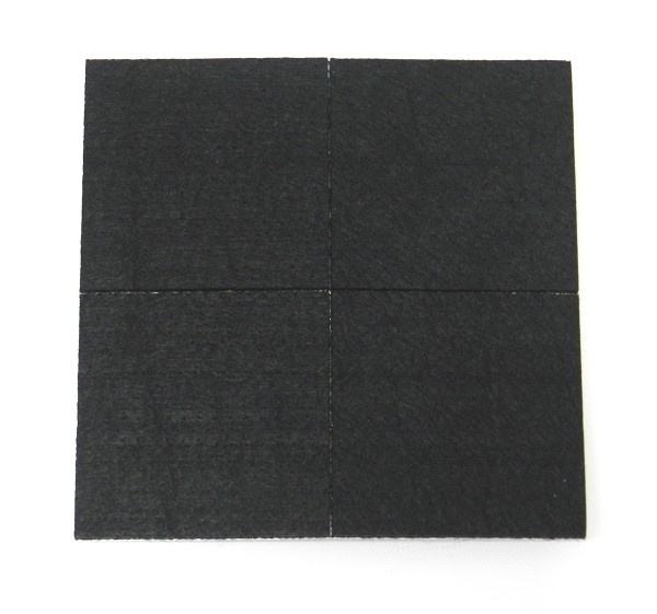Feltro 0936 Quad 50x50x2mm C/4 Pcs Preto (peça) 